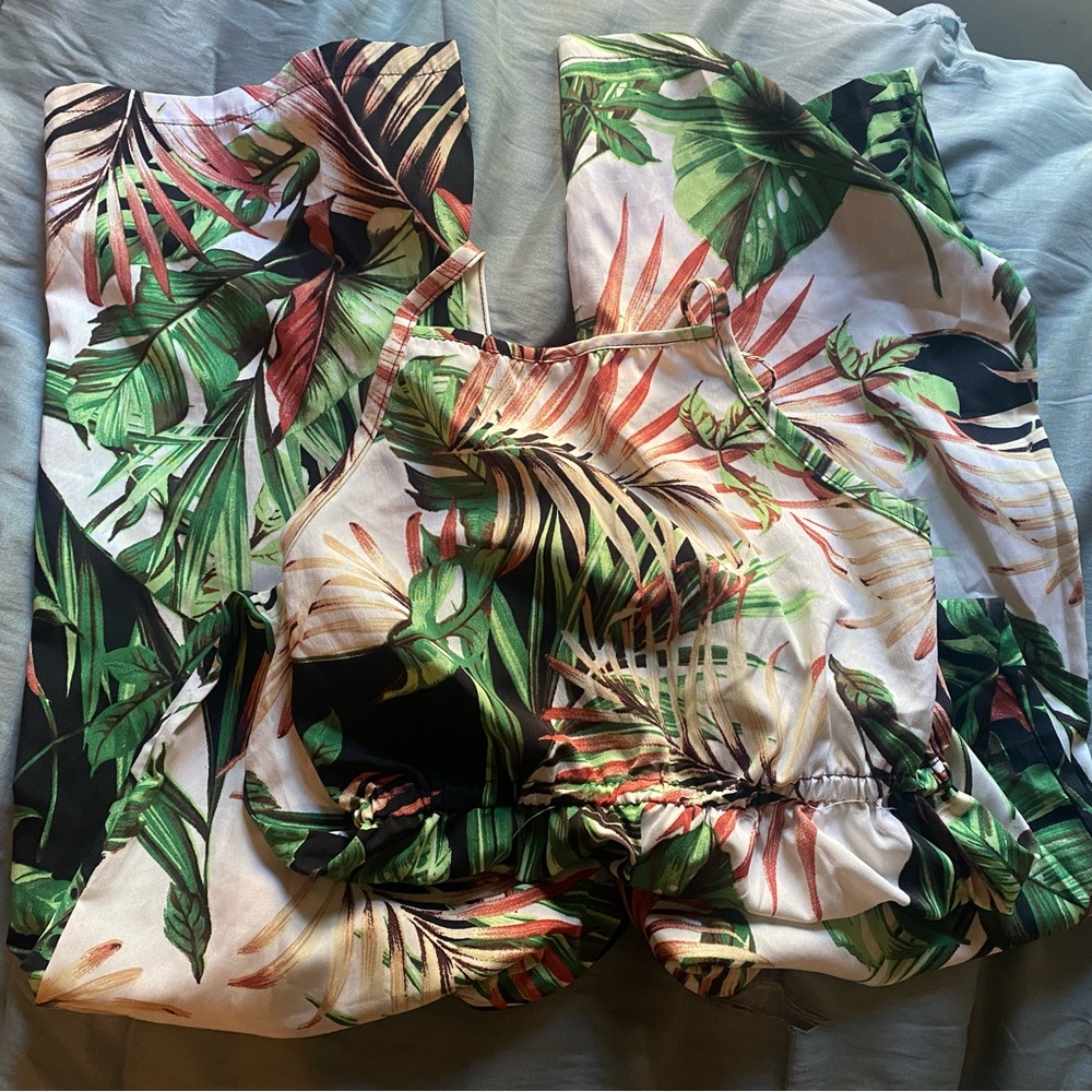 Palm and leaves Jumpsuit Mommy and Me Matching